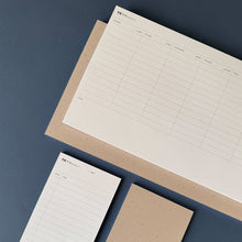 Load image into Gallery viewer, 910 . desk weekly planner + task list