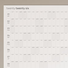 Load image into Gallery viewer, 910 . 2026 yearly calendar . 100 x 70 cm
