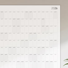 Load image into Gallery viewer, 910 . 2026 yearly calendar . 100 x 70 cm
