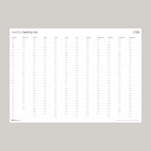 Load image into Gallery viewer, 910 . yearly calendar . 2026
