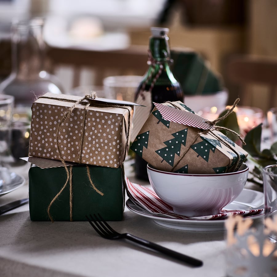 christmas wrapping paper (3 rolls)