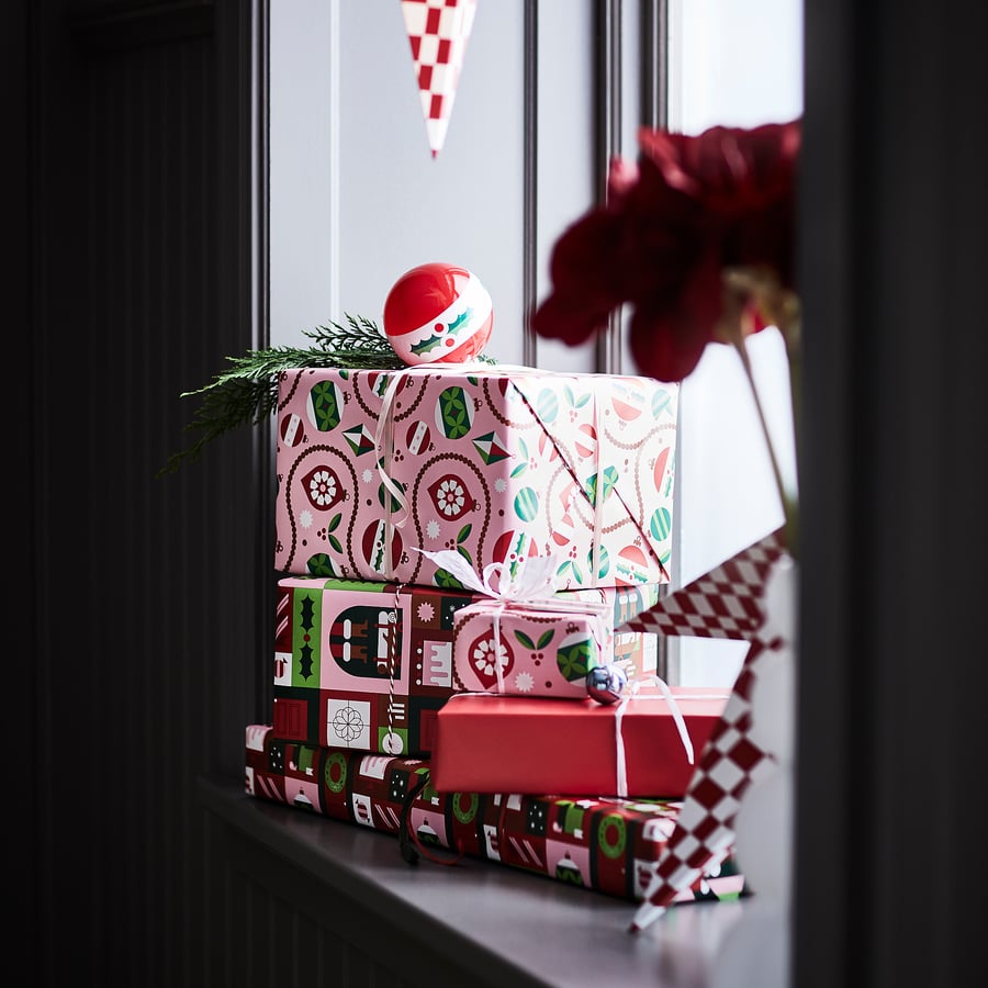 christmas wrapping paper (3 rolls)