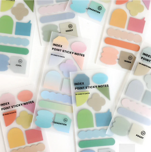 sticky notes . shapes