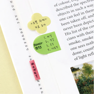 sticky notes . shapes