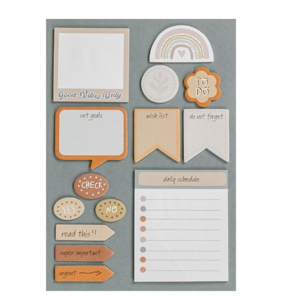 sticky notes . rustic