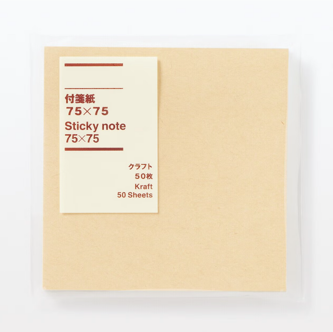 MUJI . craft sticky notes