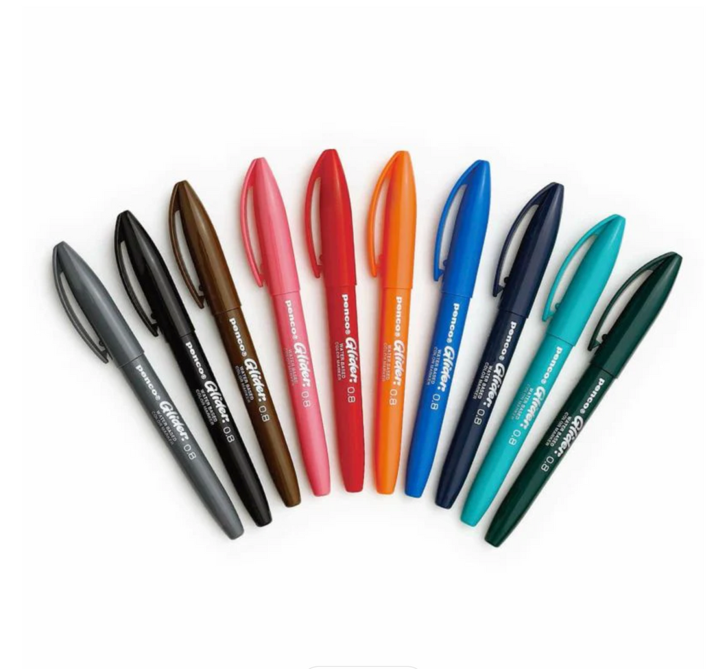 colored markers . box of 10